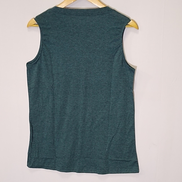 Sunshine and Whiskey Green  Tank Top for Women - Picture 4 of 5
